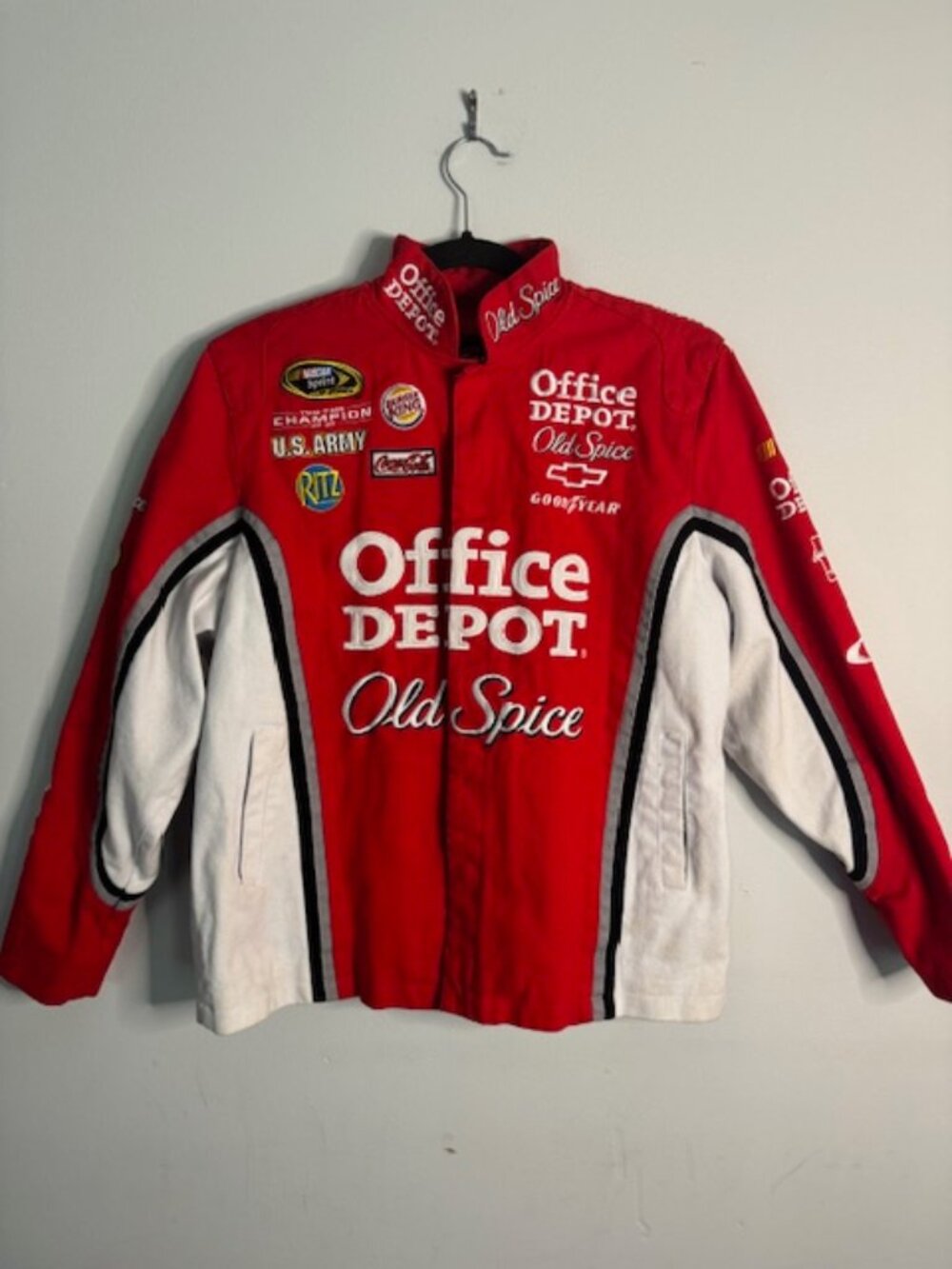Vintage Chase Authentics Nascar Old Spice Office Depot Tony Stewart Jacket